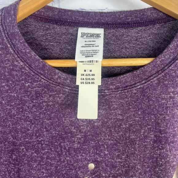 Women's NWTs Pink by Victoria Secret, Long Sleeve, Lounge Top Size Medium - Picture 4 of 7